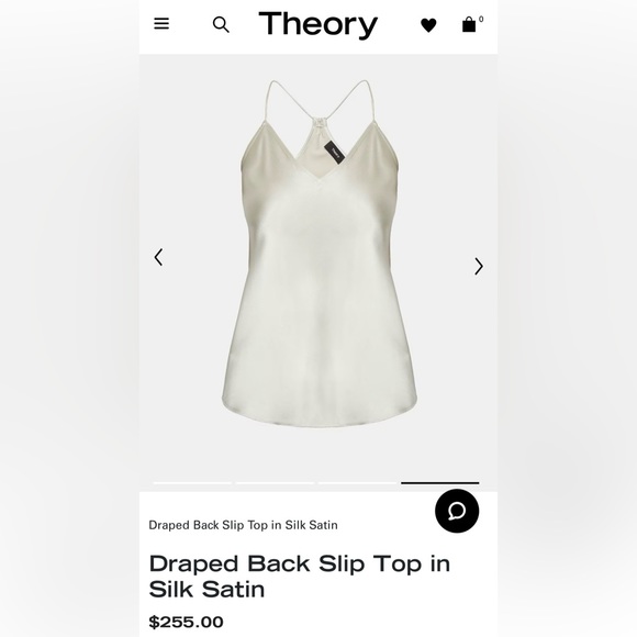 THEORY DRAPED SILK TOP ||MAUVE MIST, NWT - Picture 3 of 12